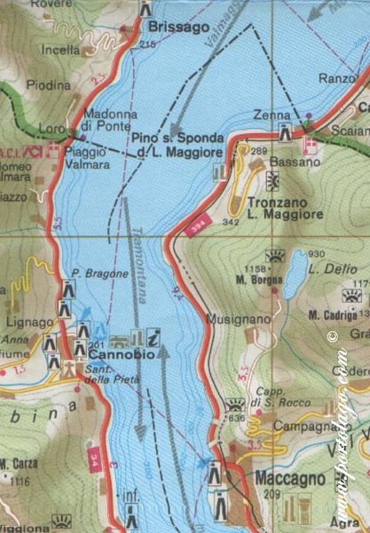Lago Maggiore Cartina